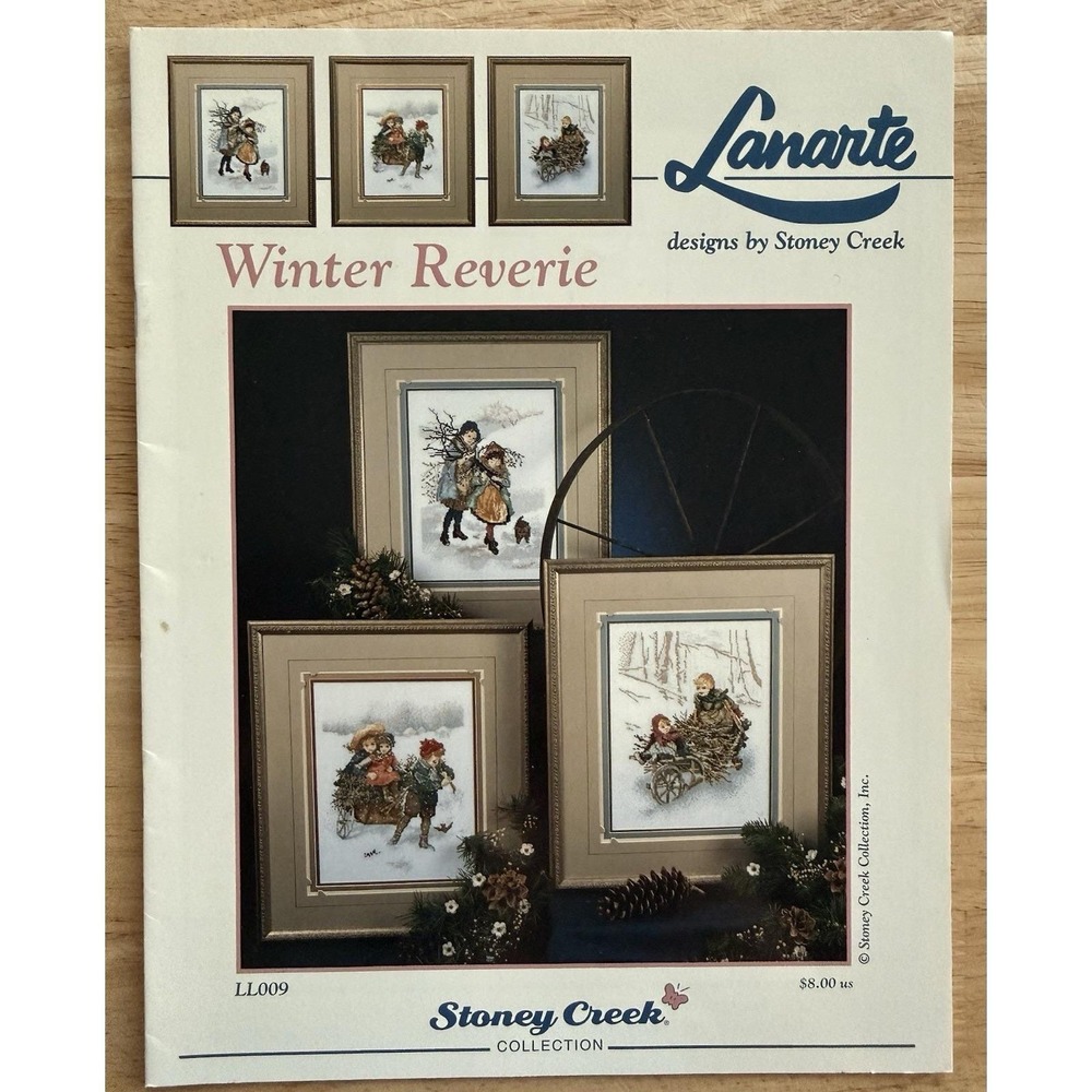 Lanarte Winter Reverie Cross Stitch Pattern Booklet Stoney Creek First Printing